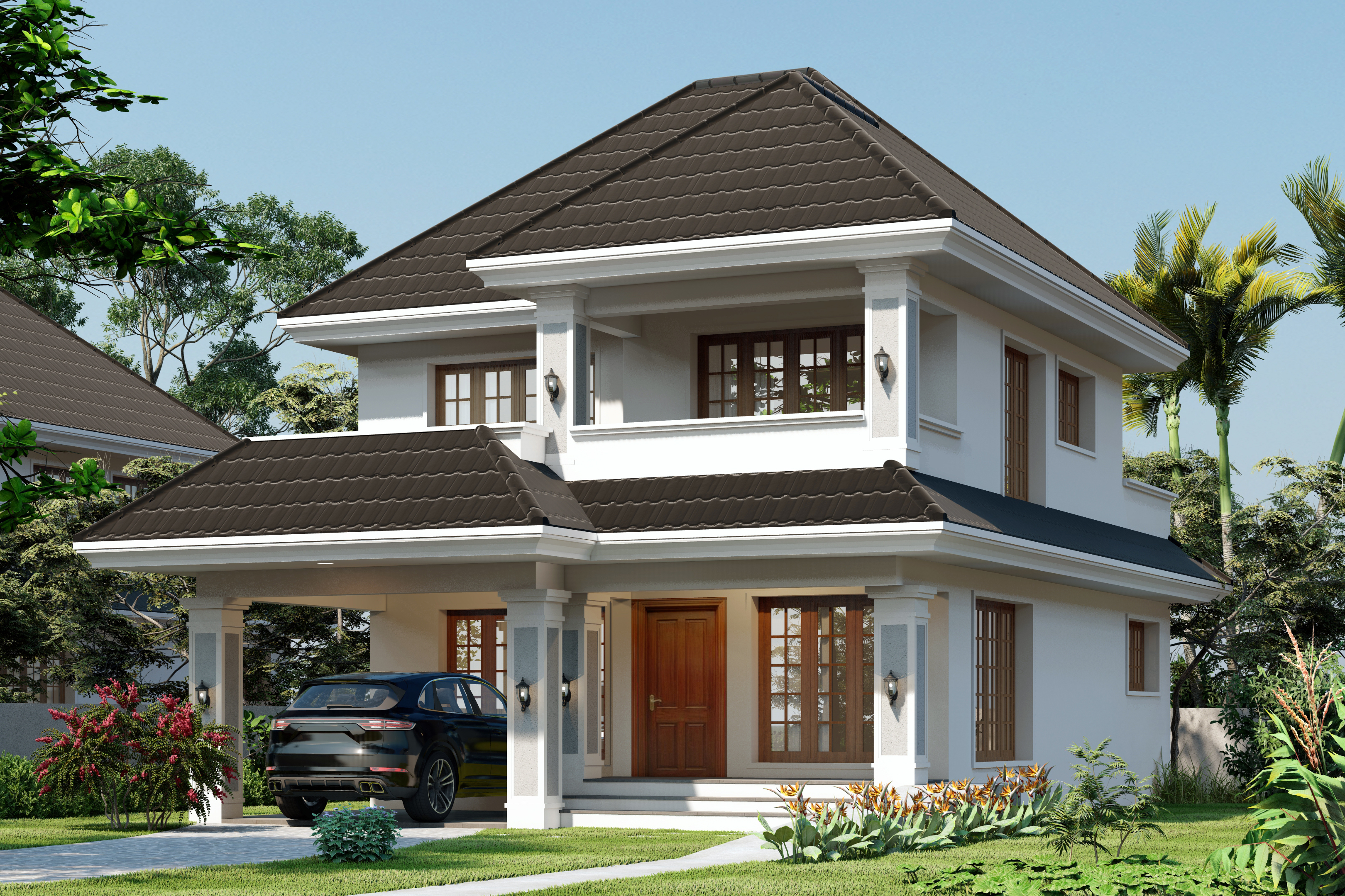 Type C Villa exterior view - Nirvana Living