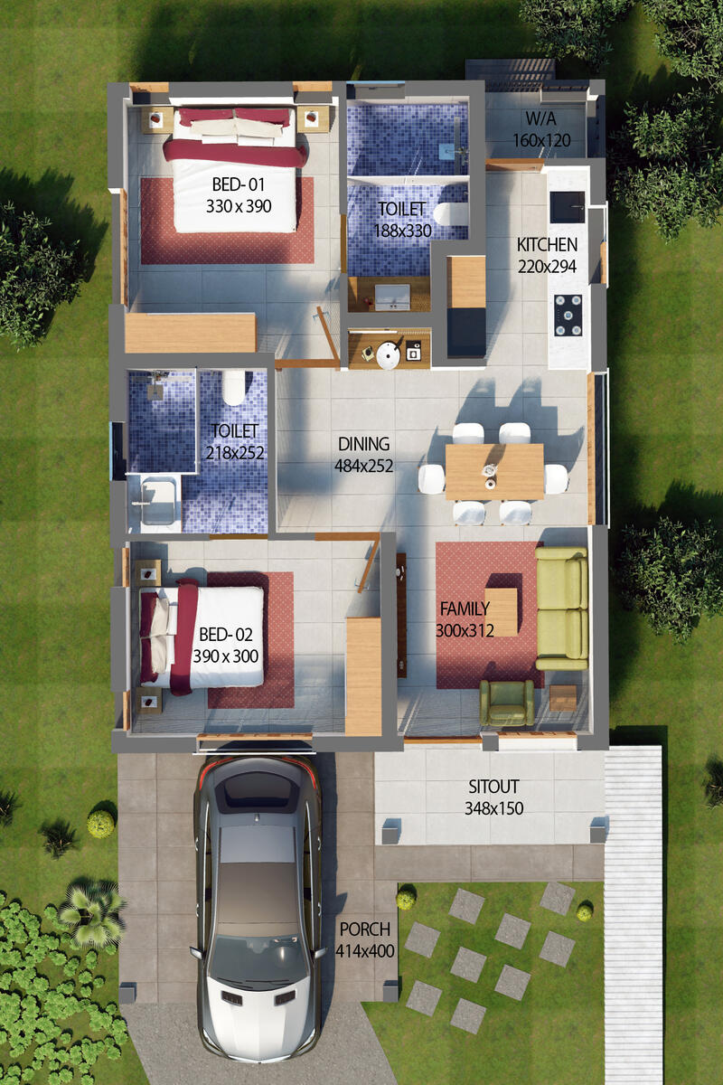 Type B Floor Plan - Option 2
