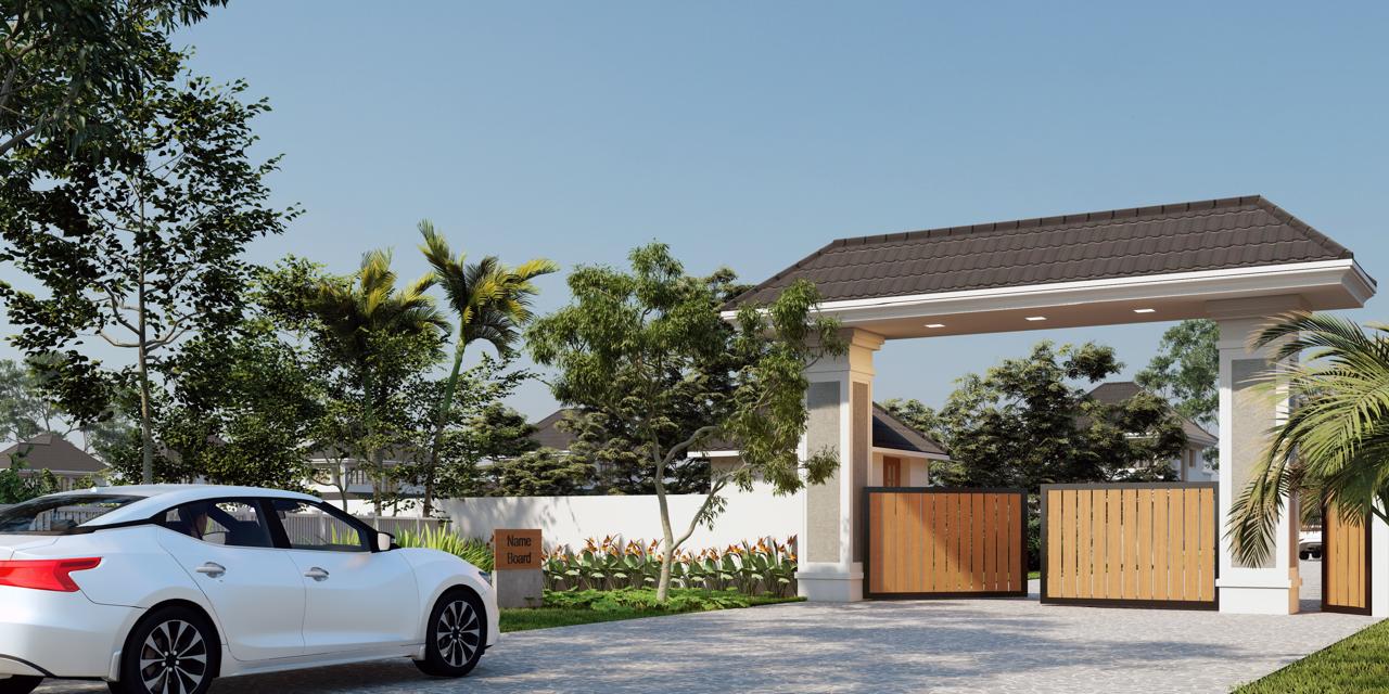 Nirvana Living villa entrance view